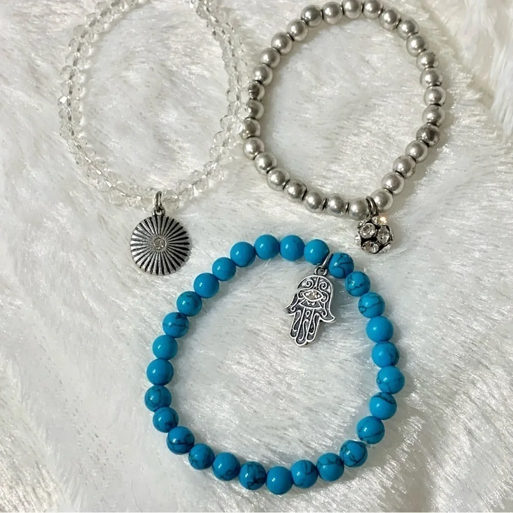 NWOT layered turquoise bracelet